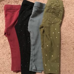 Lot of 4 girls leggings